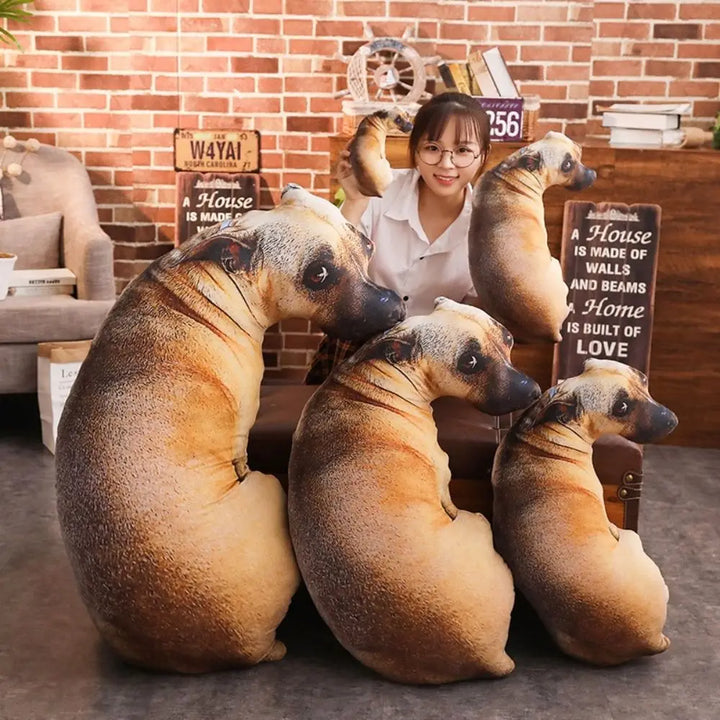 BowLift | Realistic Dog Soft Dog Plush Pillows