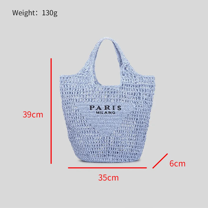 BowLift | Net straw crochet beach bag