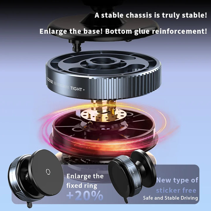 BowLift | Rotating Magnetic Super Strong Vacuum Car Phone Holder