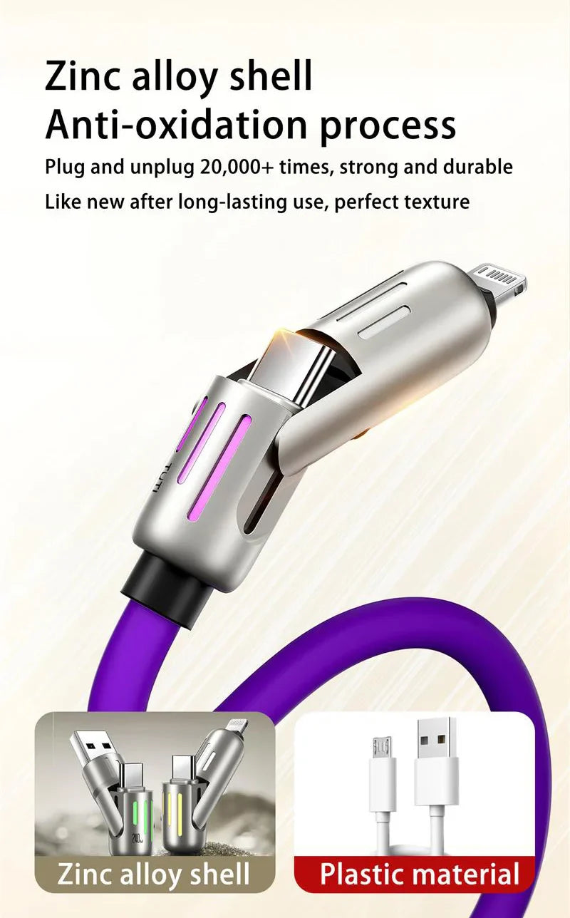 BowLift | Multi-Functional 4 In 1 Fast Charging Data Cable
