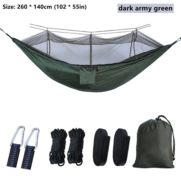 BowLift | NatureRest Hammock | Integrated Mosquito Net | Compact & Breathable