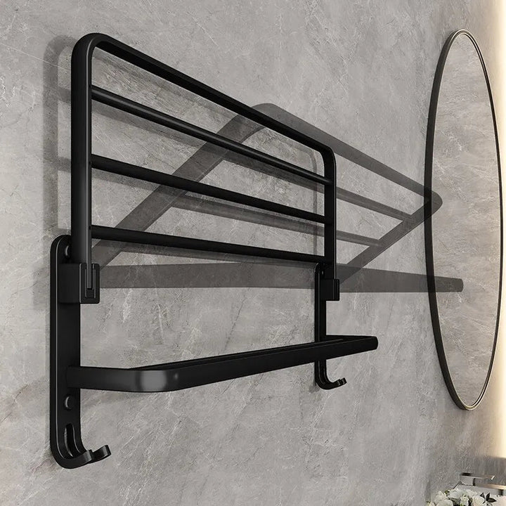 BowLift | Elegant Life Space-Saving Foldable Aluminum Towel Rack