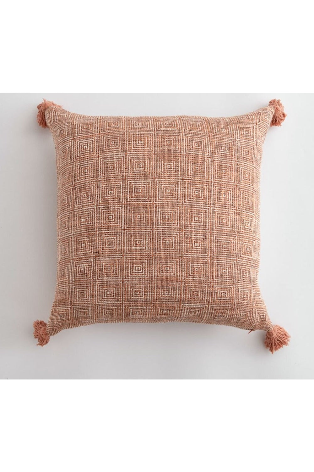 White Tassel Pillow Cover | Bowlift