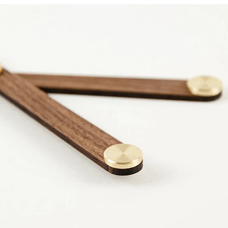 WoodSphere Clock - Large DIY Wall Clock with Walnut Wood Bowlift