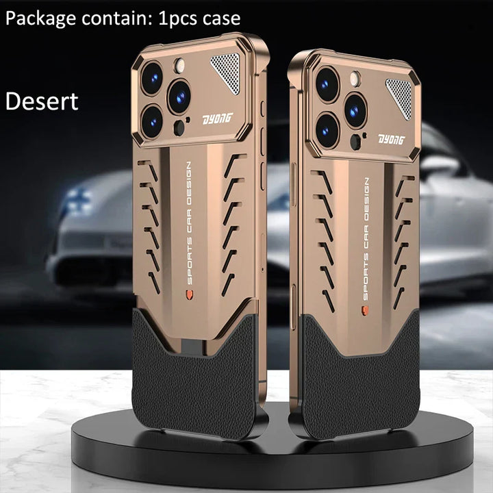 Aluminum Alloy iPhone Case with 1.5 mm Matte Finish and Raised Edges