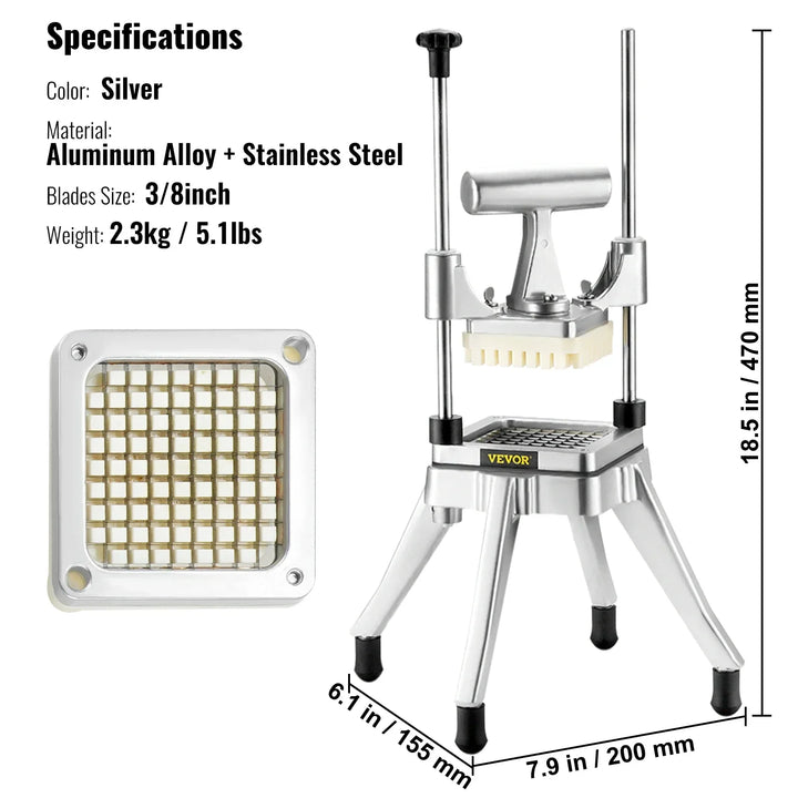 BowLift | Manual Slicing Stainless Steel Commercial Vegetable Slicer