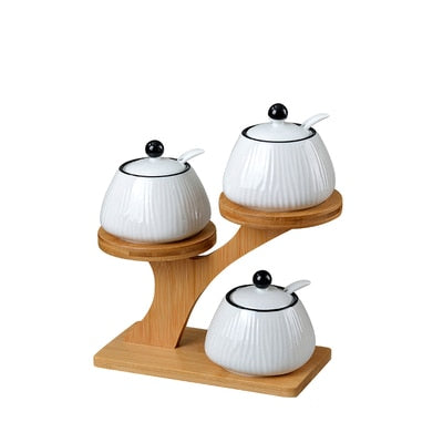 BowLift | Nordic Touch Ceramic Smart Seasoning Set