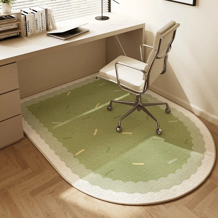 Round Office Chair Mat with Non-Slip Backing