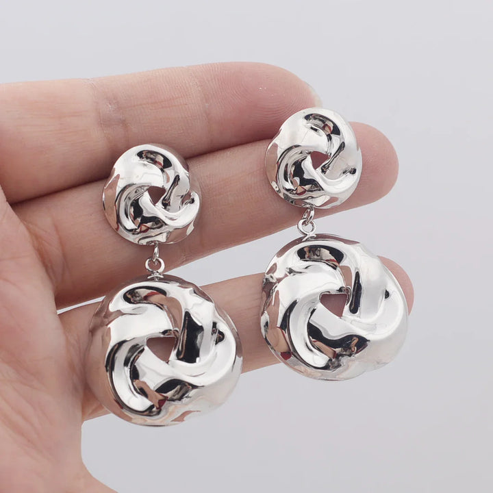 BowLift | Stacked Pretzel Spiral Twist Earrings