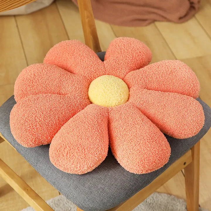 Boucle Plush Flower Cushion | Bowlift