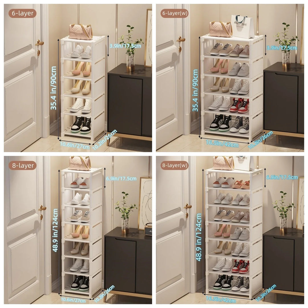 BowLift | Space-Saving Metal Frame Shoe Rack with 6/8 Layers – Liora