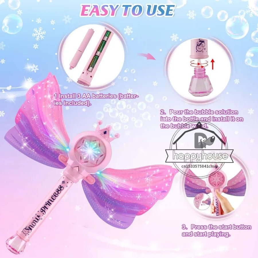 BowLift | Bubbleonaut Bubble Blaster | 5000+ Bubbles | LED & 360° Leak Protection | Astronaut Design