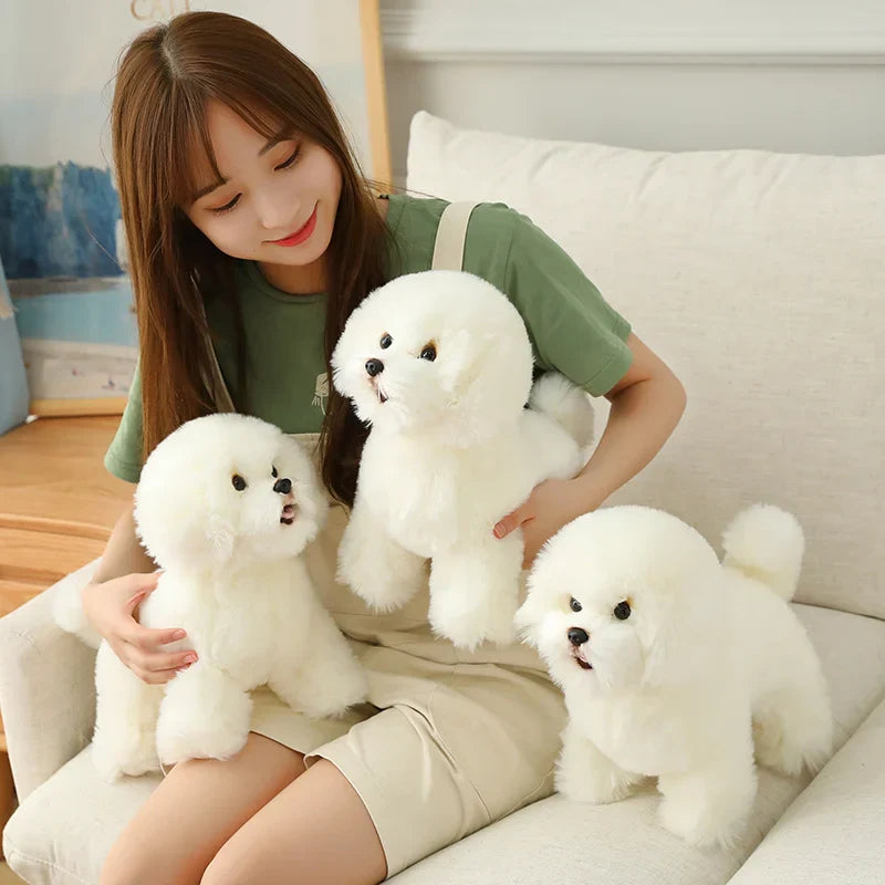 BowLift | Fluffy Dog Hugging Plushie Pillow