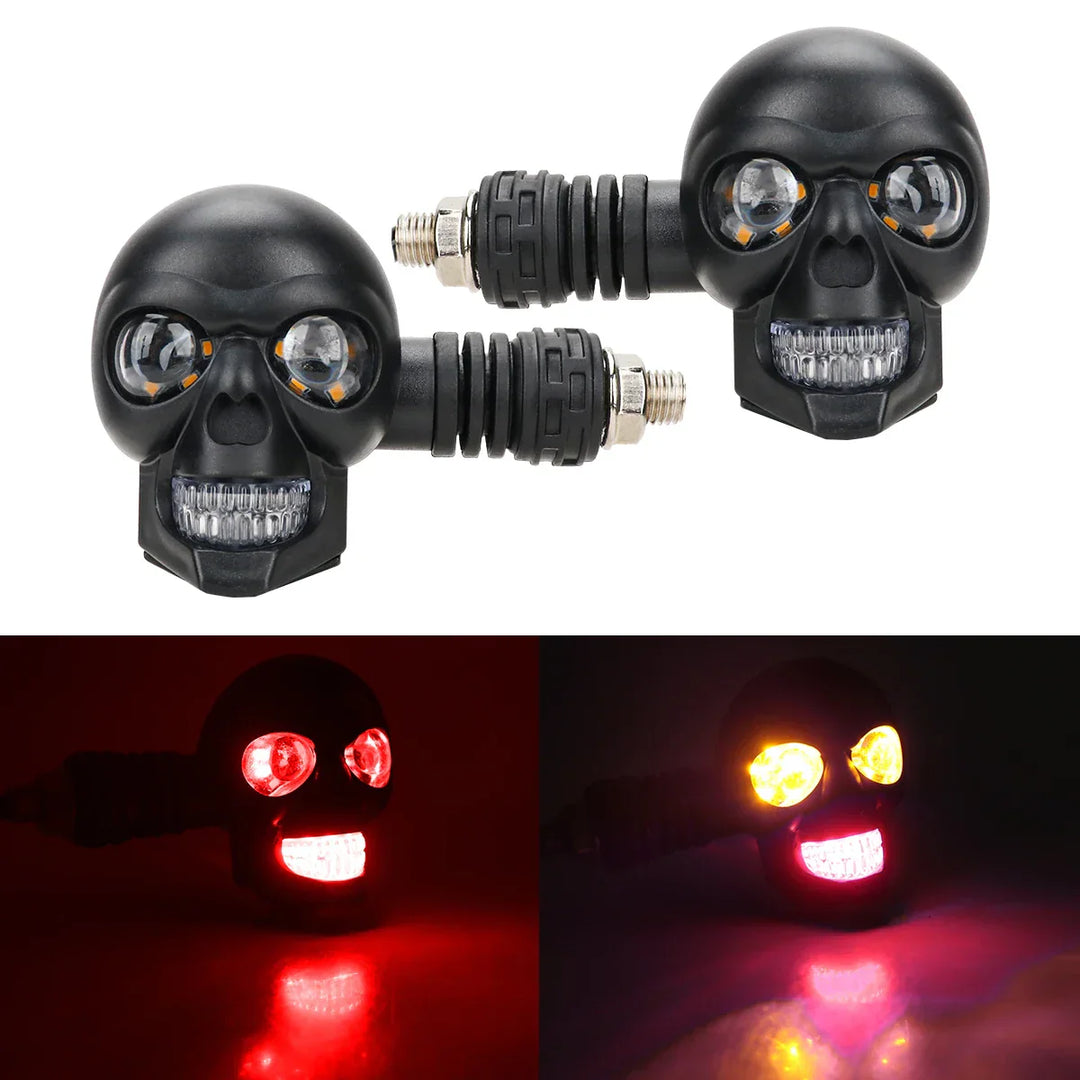 BowLift | Scary Skull LED Motorcycle Signal Indicator Light