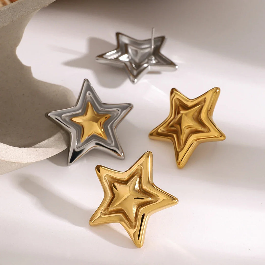 BowLift | Bold Five Point Star Earrings