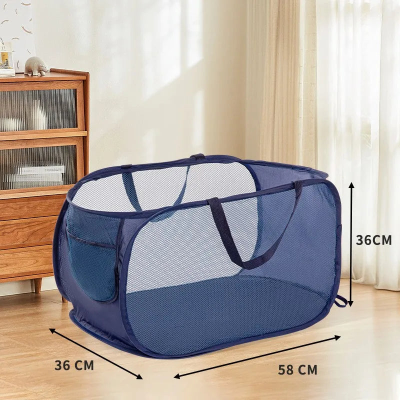 BowLift | Foldixa Laundry Basket | Pop-Up Design & Foldable | With Side Pocket | Single or Double Variant