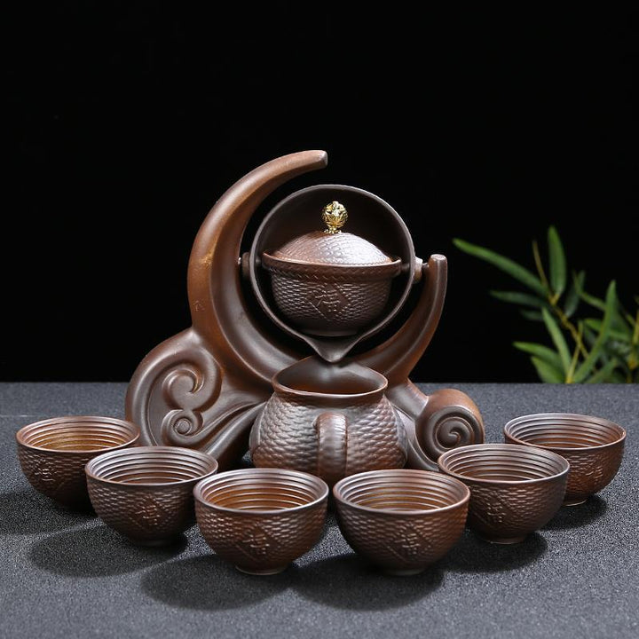 BowLift | Ceramic Charm Far East Style Semi-Automatic Teapot