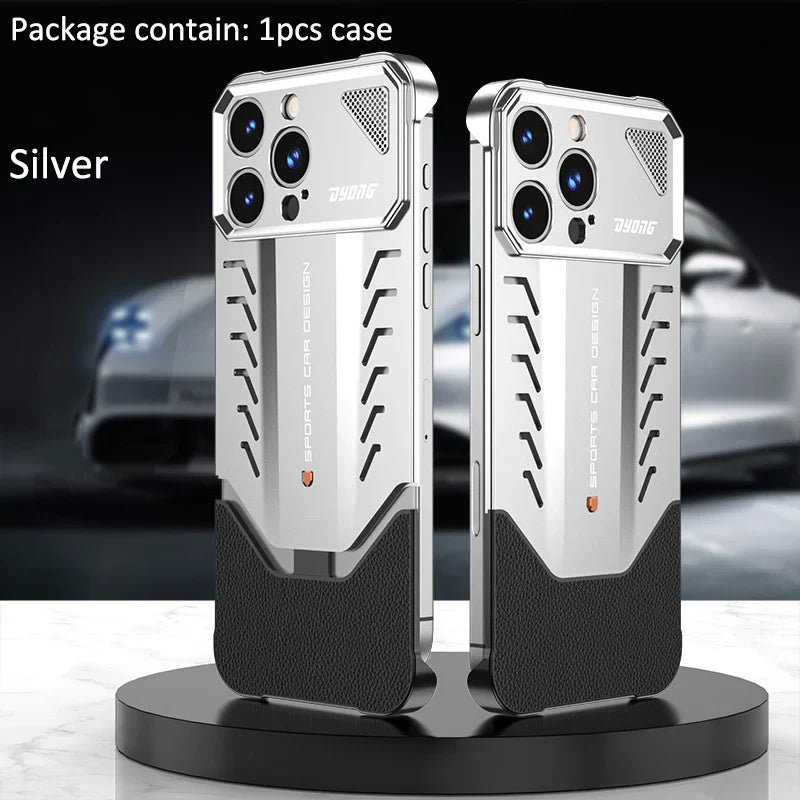 Aluminum Alloy iPhone Case with 1.5 mm Matte Finish and Raised Edges