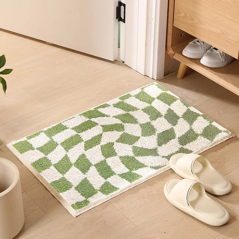 Checkerboard Bathroom Mat | Bowlift