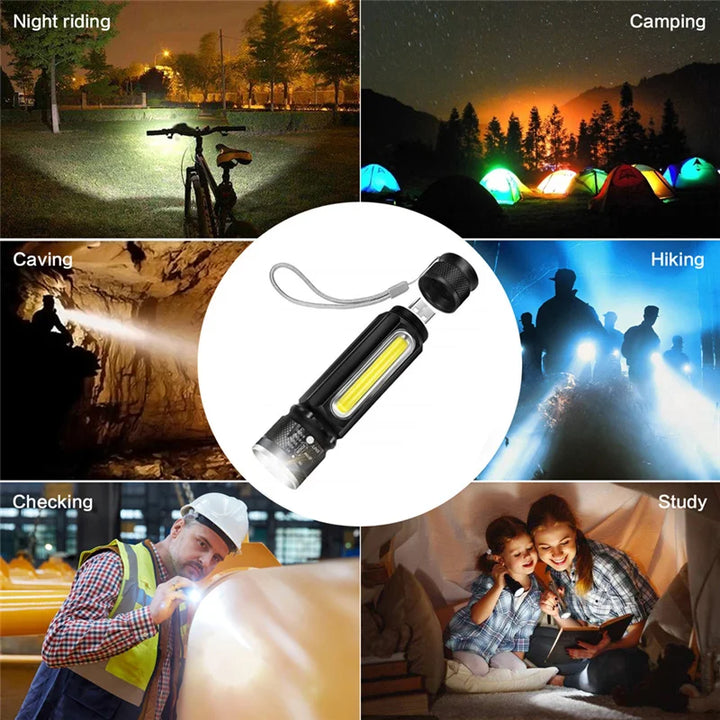 BowLift | USB Rechargeable Magnetic Flashlight – LED Emergency Light with Magnet and Carry Strap