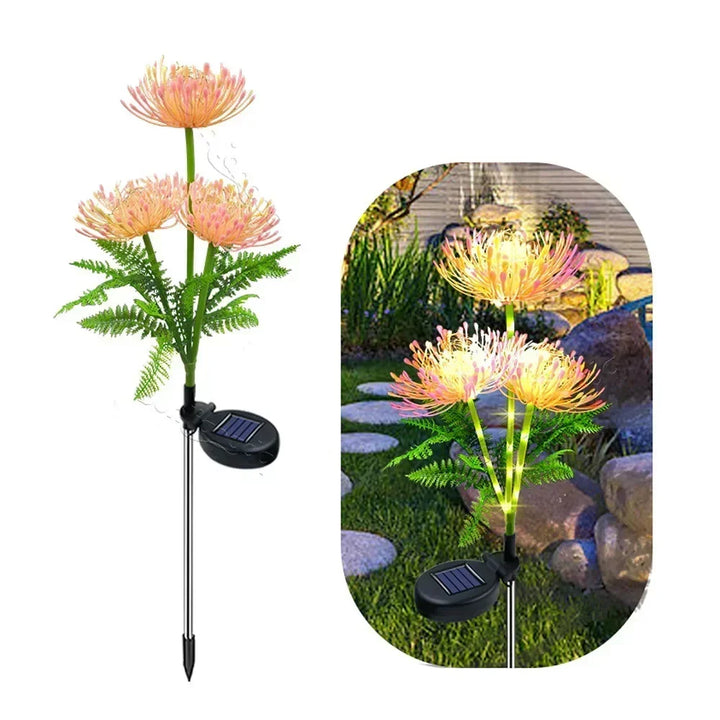 BowLift | Soft Pink Glow Solar LED Flower Garden Light