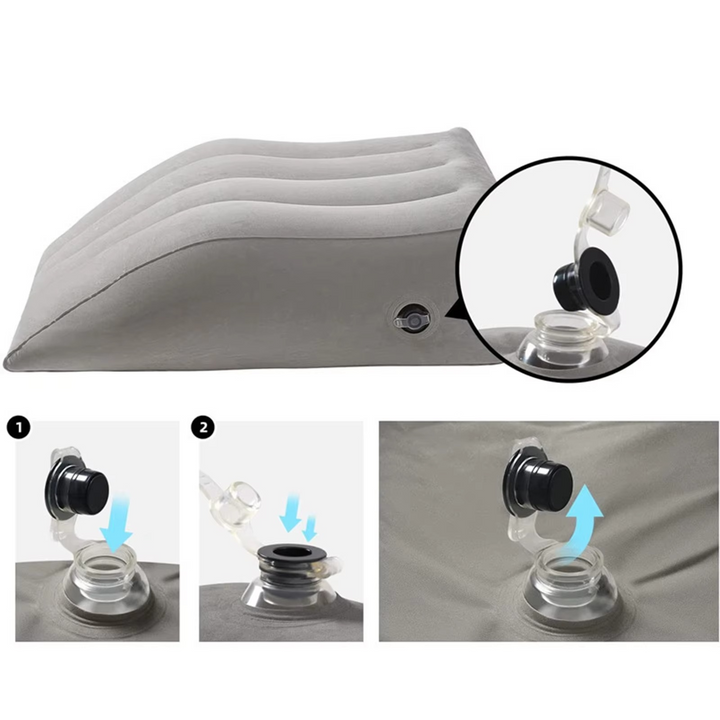 BowLift | Inflatable Foot & Back Elevating Travel Pillow