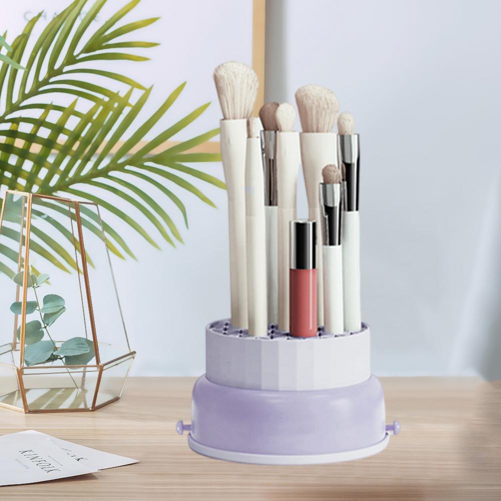 BowLift | Easy Makeup Cleaning Brush Organizer Storage Box