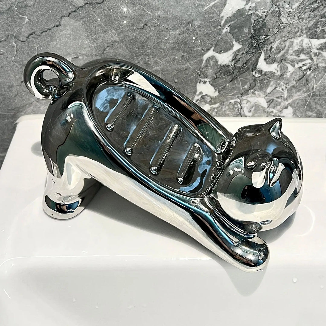 BowLift | Stretching Cat Soap Tray
