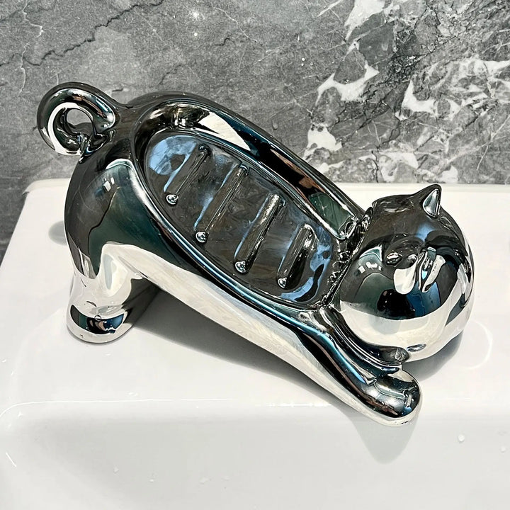 BowLift | Stretching Cat Soap Tray