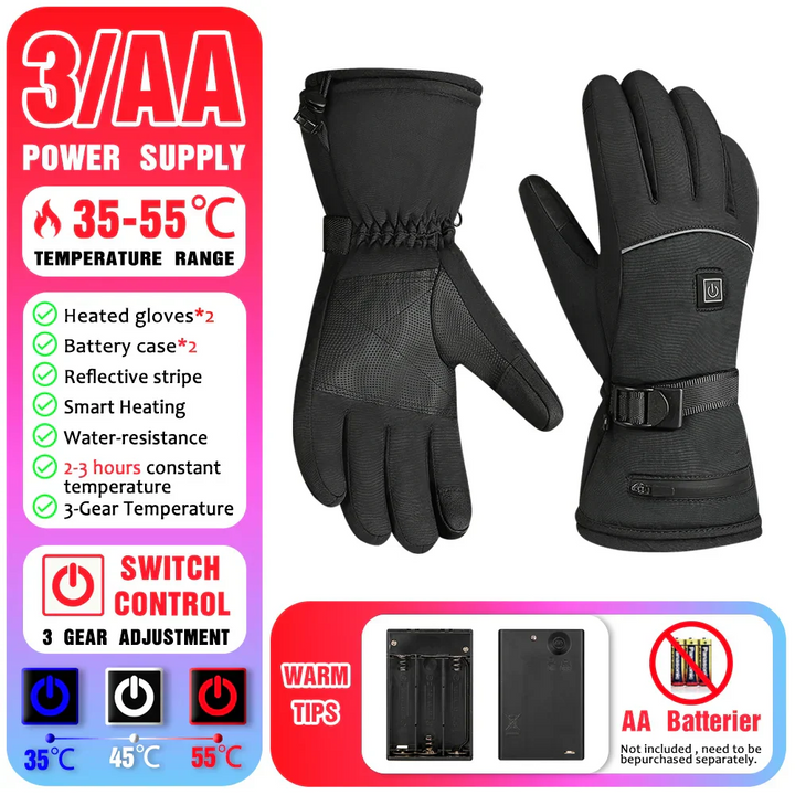 BowLift | Non-Slip Waterproof Winter Heated Gloves