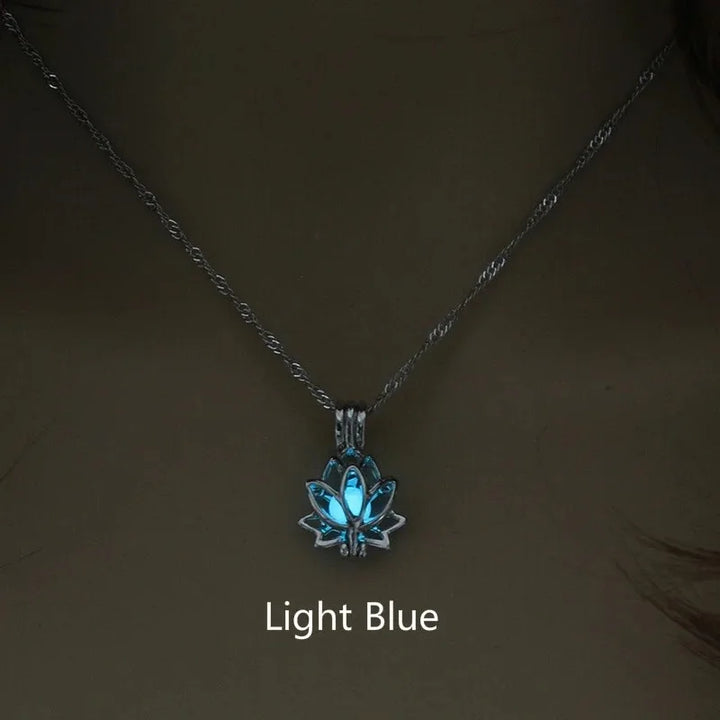 BowLift | Mystic Moon Glow Lotus Necklace