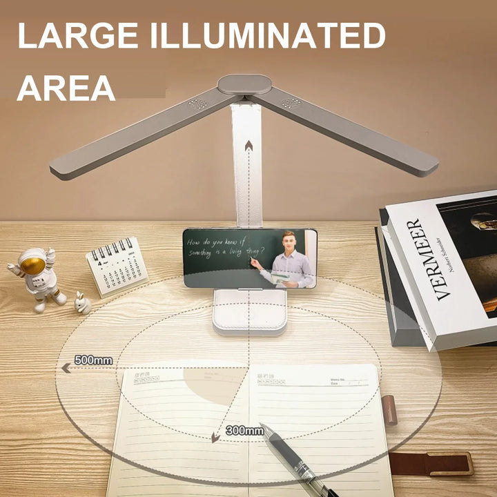 BowLift | LumiFold | LED Desk Lamp | 3 Brightness Levels & Touch Control | USB Rechargeable & Foldable