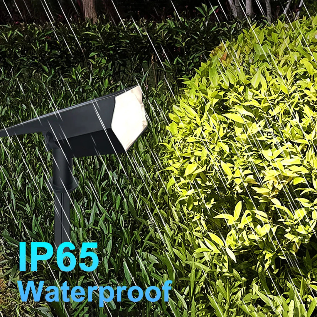BowLift | Solar-Spotlight LumiYard 92LED | 2-colored garden lighting (Warm-/Cool white) | IP65 waterproof & automatic dusk sensor
