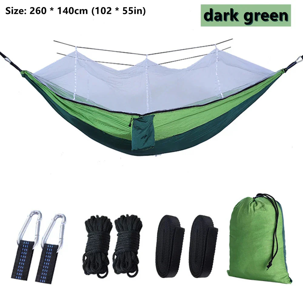 BowLift | NatureRest Hammock | Integrated Mosquito Net | Compact & Breathable