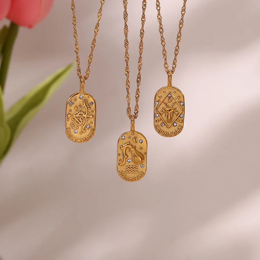 BowLift | Dainty Zodiac Tarot Inspired Necklace