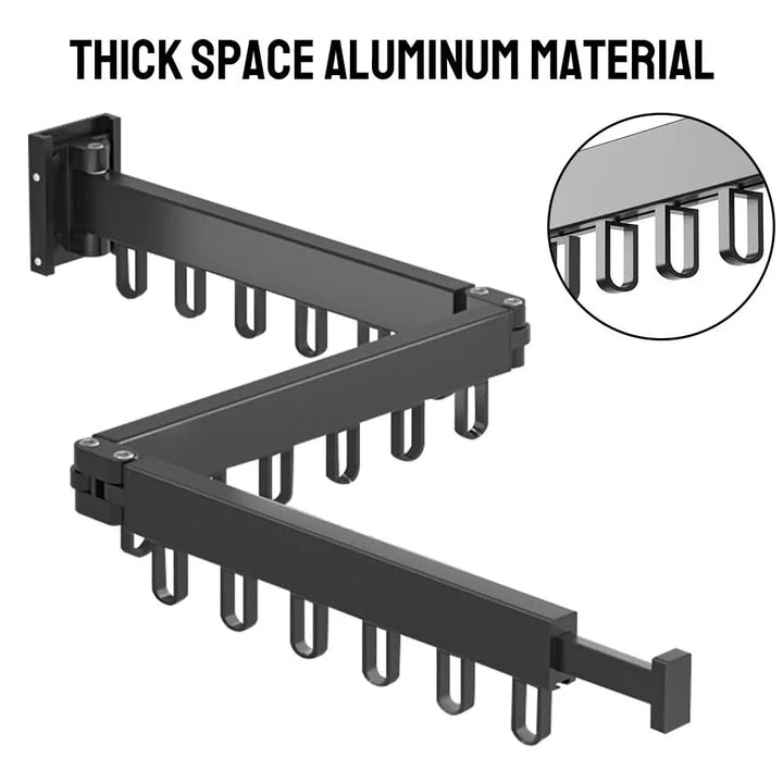 BowLift | out clothes horse - Wall-mounted aluminium clothes dryer