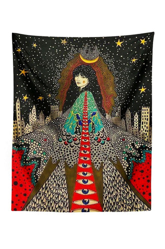 To The Girl Psychedelic Wall Tapestry | Bowlift