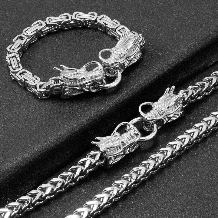 BowLift | Gothic Stainless Steel Dragon Bracelet