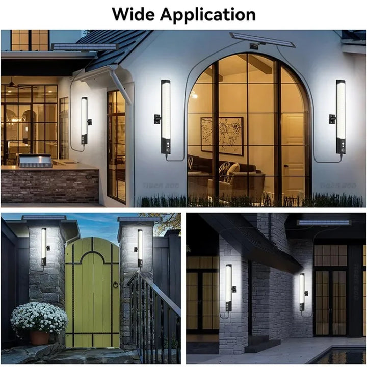 BowLift | Solario Split Solar Lamp | 158 LEDs | Motion Sensor & Remote Control | 10W Solar Light