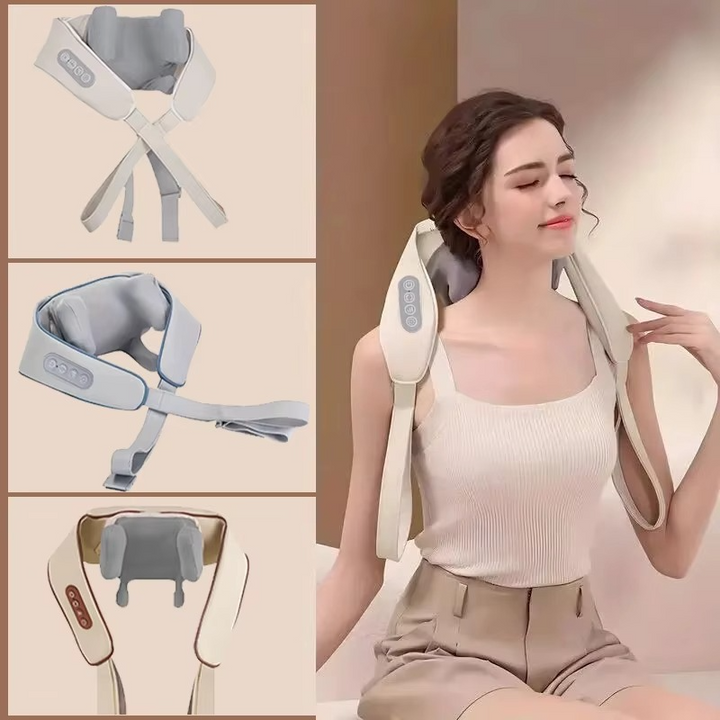 BowLift | Wireless Neck and Shoulder Massager with Deep-Kneading for Back and Cervical Relief