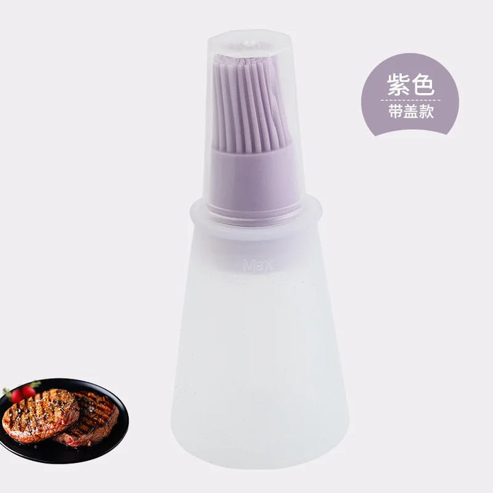 BowLift | OilMaster Silicone Oil Bottle | With Brush & Dispenser | Leak-proof & Reusable