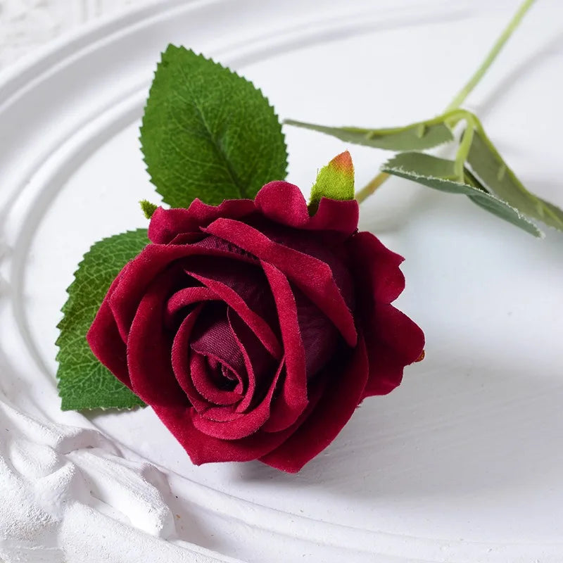 BowLift | 20 pieces Realistic Velvet Silk Rose Bouquet