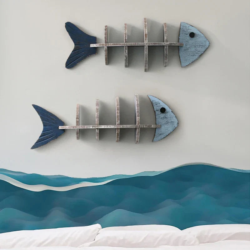 BowLift | Nordic Fish Wooden Shelf