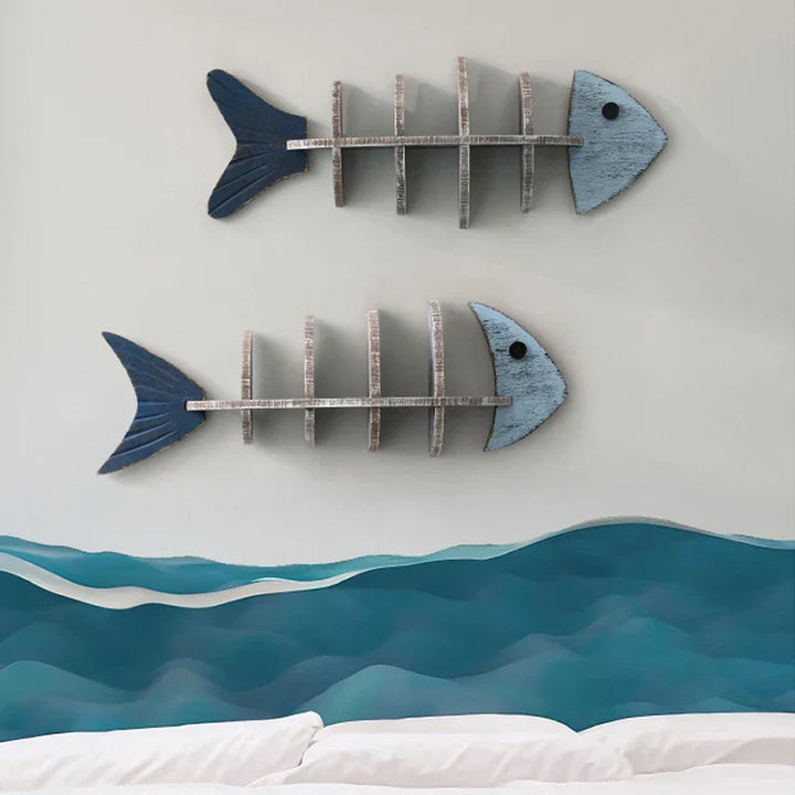 BowLift | Nordic Fish Wooden Shelf