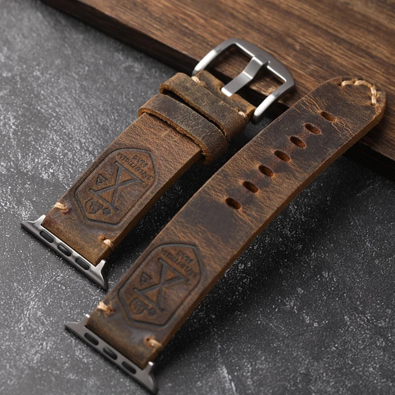 BowLift | Handcrafted genuine leather cowhide Apple Watch band