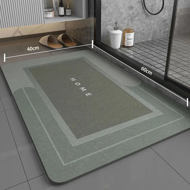 Non-Slip Bath Mat, Quick-Drying Microfiber, 40 x 60 cm