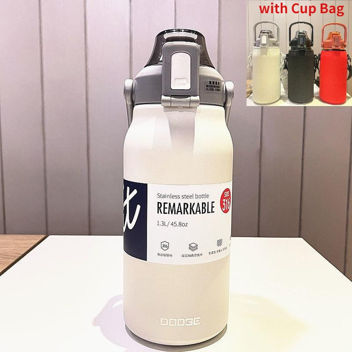 BowLift | Stainless Steel Built-in Straw Camping Thermos