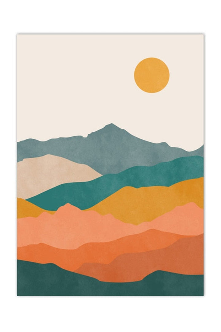 Academy Abstract Landscape Canvas | Bowlift