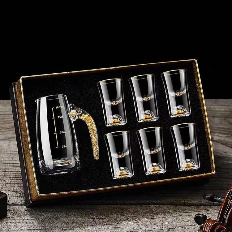 BowLift | Sparkling Golden Handcrafted Drink Glassses Set