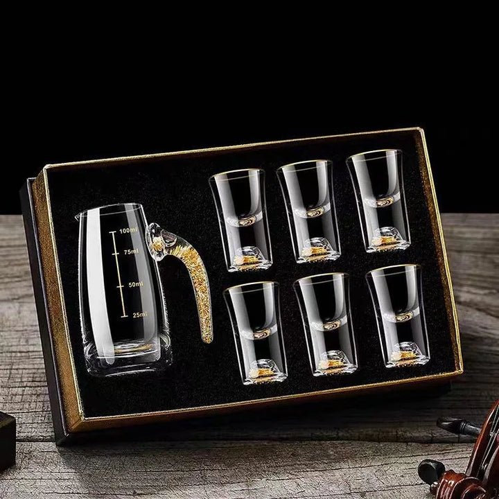 BowLift | Sparkling Golden Handcrafted Drink Glassses Set
